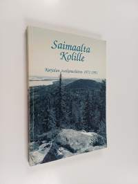 Saimaalta Kolille : Karjalan tutkimuslaitoksen 20-vuotiskirja : Karjalan tutkimuslaitos 1971-1991