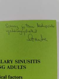 Acute Maxillary Sinusitis in Young Adults - Etiological Factors (signeerattu, tekijän omiste)