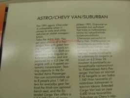 Chevrolet Chevy Van Suburban Astro -myyntiesite / sales brochure