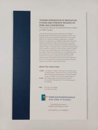Towards integration of innovation systems and foresight research in firms and corporations : the classical Takeuchi-Nonaka model reconsidered and reformulated