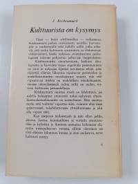 Kulttuurista on kysymys