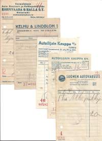 Autoliike  - firmalomake  5 eril 1940 - luku
