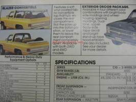 Chevrolet Blazer 1981 -myyntiesite