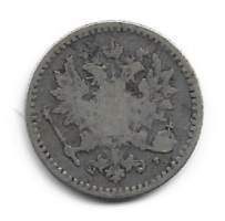 50  penniä  1865  hopeaa