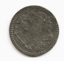 50  penniä  1865  hopeaa