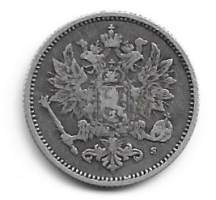 50  penniä  1872  hopeaa
