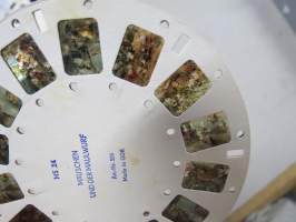 Mäuschen und der Maulwurf MS 24 - Made in GDR (German Democratic Republic - Itä-Saksa) -itäsaksalainen kuvakiekko (vastaa View-Master kuvakiekkoa)