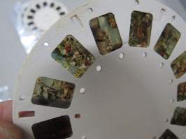 Mäuschen und der Maulwurf MS 24 - Made in GDR (German Democratic Republic - Itä-Saksa) -itäsaksalainen kuvakiekko (vastaa View-Master kuvakiekkoa)