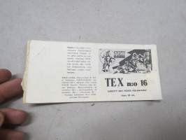 Vili Länsi 19?? nr 16 Mustan Haukan tappio -sarjakuva / comics