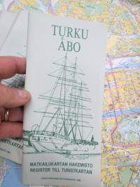 Turku matkailukartta - Turistkarta + Hakemisto / Register 1985 (kartta)