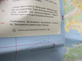 Turku matkailukartta - Turistkarta 1985 (kartta)