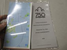 Turku 750  Åbo 1979 osoitekartta / adresskarta + Hakemisto / register 1979 (kartta)