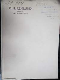 K. H. Renlund, erikoinen, sensuurissa käynyt kappale (leimaus kannessa)