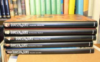 Ihmisen suku 1-5, 1993-95. 1. Ensimmäiset ihmiset. 2. Kivikauden ihmiset. 3. Etruskeista viikinkeihin. 4. Mayoista maoreihin. 5. Nykyiset alkuperäiskansat