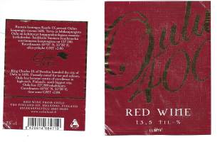 Oulu 400 red wine - viinaetiketti