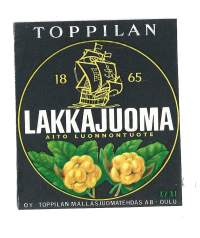 Lakkajuoma  - juomaetiketti