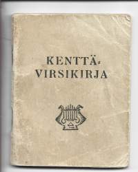 Sodan käynyt Kenttävirsikirja 1944 - Tätä virsikirjaa käytti sosallistuessaan  ..isänmaan kodin  ja vapauden puolesta