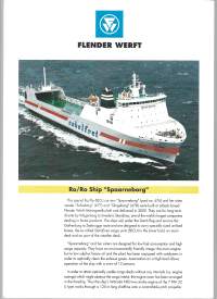 Ro/Ro Ship &quot;Spaarneborg&quot;   laivaesite  2 sivua 1994