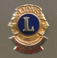 Lions Guvenor 1963-64   - ruuvimerkki  rintamerkki