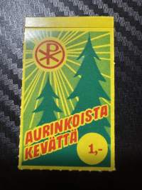 Aurinkoista kevättä  -matkalaukkumerkki