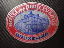Hotel des Boulevards Bruxelles  -matkalaukkumerkki