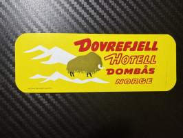 Dovrefjell Hotell Dombås Norway  -matkalaukkumerkki