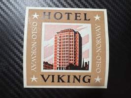 Hotel Viking Oslo Norway  -matkalaukkumerkki