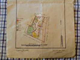 Kartta v.1919 Hannulan perintötila Hartola