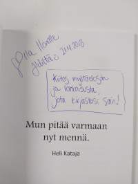 Mun pitää varmaan nyt mennä : Erorunokirja (tekijän omiste)