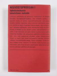Neuvosto proosaa 1 : Vallankumouksesta sosialistiseen realismiin, 1920-luku