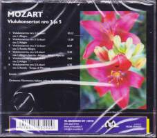 CD Mozart - Viulukonsertot nro 3 ja 5. 2010. Muovitettu, uusi! MLCD-0329