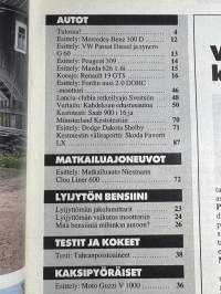 Tuulilasi 1989 nr 8, Suurvertailu Edustusluokka