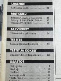 Tuulilasi 1989 nr 10, Pickup- vertailu sis Mercedes- Benz SL liitteen