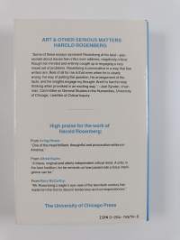 Art &amp; other serious matters