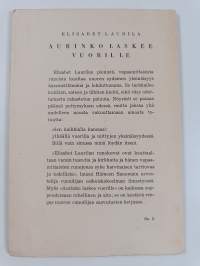Aurinko laskee vuorille : runoja