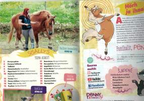Penny &amp; Friends. 36 sivua iloisia asioita hevosista,niiden ruuasta,  mutta pätkät muistakin elämistä  jopa leipomisohjeita. Hevosjuliste tallella,
