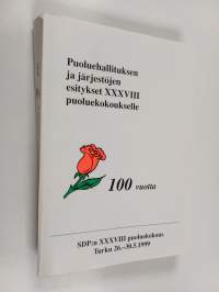 Puoluehallituksen ja järjestöjen esitykset XXXVIII puoluekokoukselle : SDP:n XXXVIII puoluekokous, Turku 26.-30.5.1999