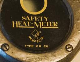 Safety Heat-Meter type  kr 26 / Perfecta  auton jäähdyttimen korkki / lämpömittari