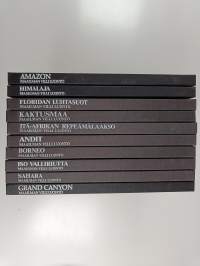 Maailman villi luonto, 10 osaa : Amazon, Himalaja, Floridan luhtasuot, Kaktusmaa, Itä-Afrikan repeämälaakso, Andit, Borneo, Iso valliriutta, Sahara, Grand Canyon