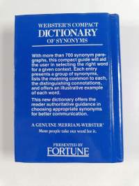 Webster&#039;s compact dictionary of synonyms