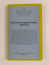 Poets of contemporary Canada, 1960-1970