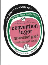 Convention lager -   olutetiketti
