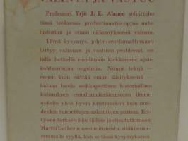 Valinta ja vastuu - Keskustelua predestinaatio-opista kristillisen aatehistorian valossa