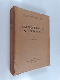 Lexica societatis fenno-ugricae 3 : kalmückisches wörterbuch