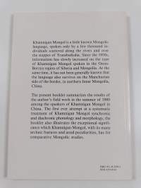 Material on Manchurian Khamnigan Mongol