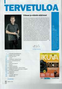 ¨Digi kuvasto 10/ 2016. Kameroita käyttöohjeineen,lisä osineen. Kuvauskohteiden kuvaus vaihtoehtoja