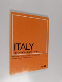 Italy : documents and notes 11-12