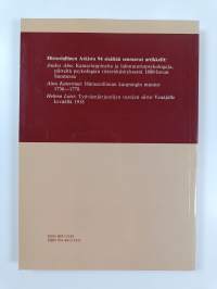 Historiallinen arkisto 94 : Kamarioppineita ja laboratoriopsykologeja