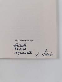Sanan katse (signeerattu, tekijän omiste)