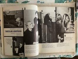 Me Naiset 1967 nr 17, Audrey Hepburn, Markku Heinonen - balettitanssija, L. Onerva, uudet kengät, laukut, sukat
